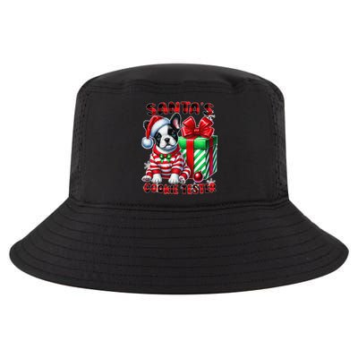 Frenchie Santa Hat & Christmas Lights Cute French Bulldog Cool Comfort Performance Bucket Hat