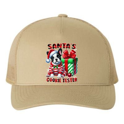 Frenchie Santa Hat & Christmas Lights Cute French Bulldog Yupoong Adult 5-Panel Trucker Hat