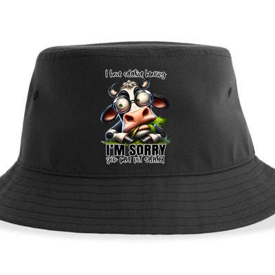 Funny Selective Hearing Sarcastic Cow Sustainable Bucket Hat