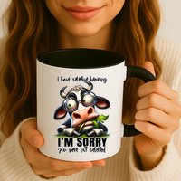 Funny Selective Hearing Sarcastic Cow Mug