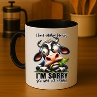 Funny Selective Hearing Sarcastic Cow Mug