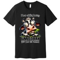 Funny Selective Hearing Sarcastic Cow Premium T-Shirt