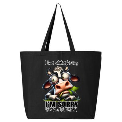 Funny Selective Hearing Sarcastic Cow 25L Jumbo Tote
