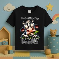 Funny Selective Hearing Sarcastic Cow Toddler T-Shirt