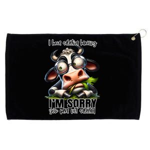 Funny Selective Hearing Sarcastic Cow Grommeted Golf Towel