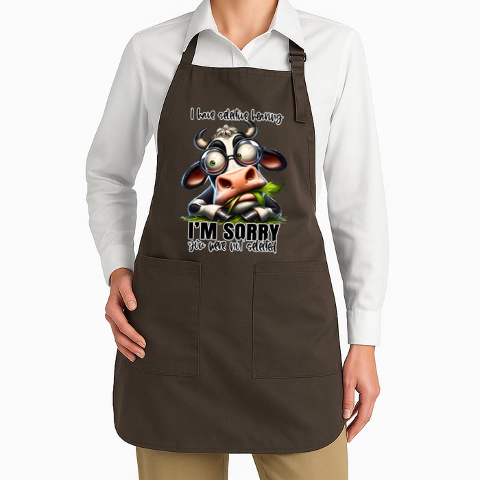 Funny Selective Hearing Sarcastic Cow Apron