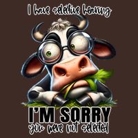 Funny Selective Hearing Sarcastic Cow Apron