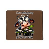 Funny Selective Hearing Sarcastic Cow Mousepad