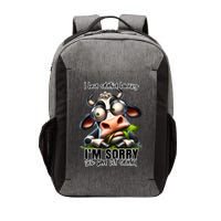 Funny Selective Hearing Sarcastic Cow Vector Backpack