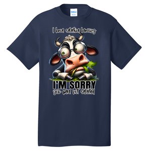 Funny Selective Hearing Sarcastic Cow Tall T-Shirt