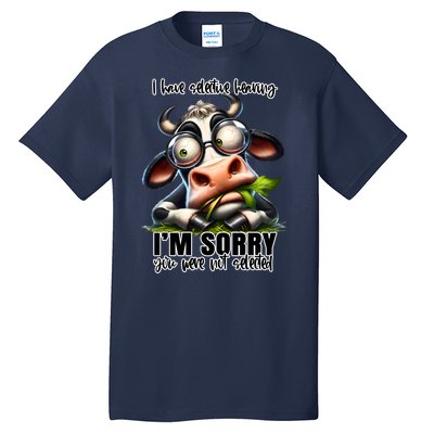 Funny Selective Hearing Sarcastic Cow Tall T-Shirt