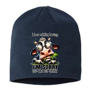 Funny Selective Hearing Sarcastic Cow Sustainable Beanie