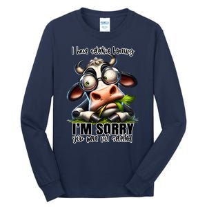 Funny Selective Hearing Sarcastic Cow Tall Long Sleeve T-Shirt