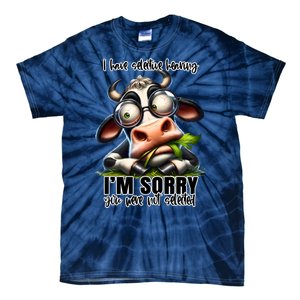 Funny Selective Hearing Sarcastic Cow Tie-Dye T-Shirt