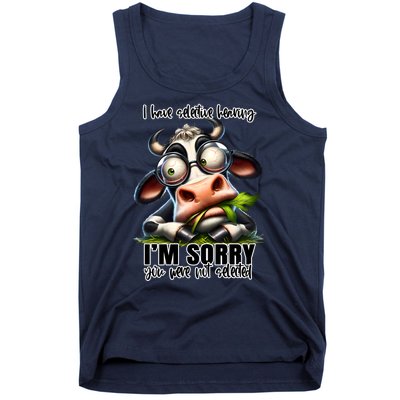 Funny Selective Hearing Sarcastic Cow Tank Top