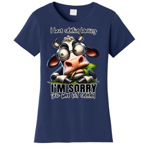 Funny Selective Hearing Sarcastic Cow Women's T-Shirt