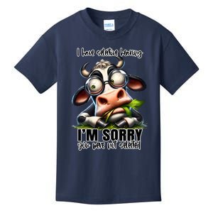 Funny Selective Hearing Sarcastic Cow Kids T-Shirt