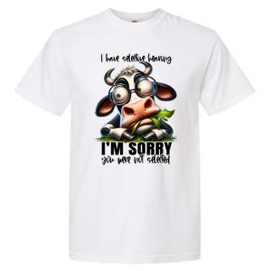 Funny Selective Hearing Sarcastic Cow Garment-Dyed Heavyweight T-Shirt