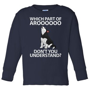 Funny Siberian Husky For Women Puppy Dog Huskies Lover Toddler Long Sleeve Shirt