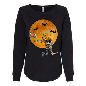 Football Skeleton Halloween Football Halloween Womens California Wash Sweatshirt