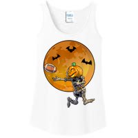 Football Skeleton Halloween Football Halloween Ladies Essential Tank