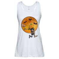 Football Skeleton Halloween Football Halloween Ladies Essential Flowy Tank