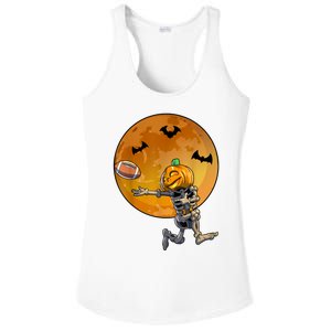 Football Skeleton Halloween Football Halloween Ladies PosiCharge Competitor Racerback Tank