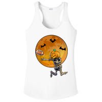 Football Skeleton Halloween Football Halloween Ladies PosiCharge Competitor Racerback Tank