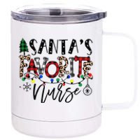 Festive Santa Hat for Nurses Spread Holiday Cheer! 12 oz Stainless Steel Tumbler Cup