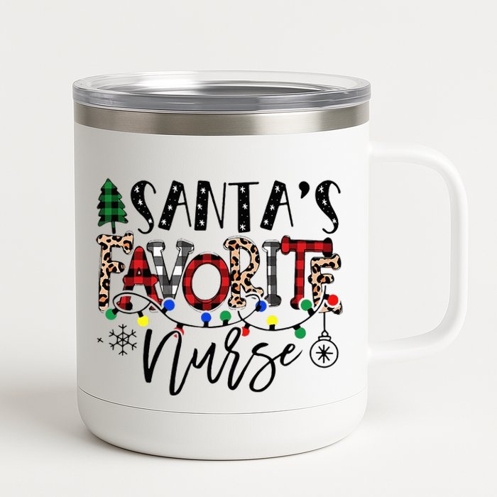 Festive Santa Hat for Nurses Spread Holiday Cheer! 12 oz Stainless Steel Tumbler Cup