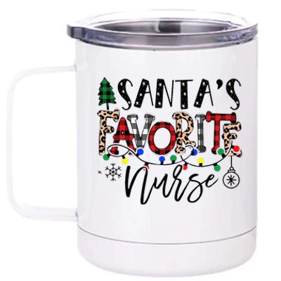 Festive Santa Hat for Nurses Spread Holiday Cheer! 12 oz Stainless Steel Tumbler Cup