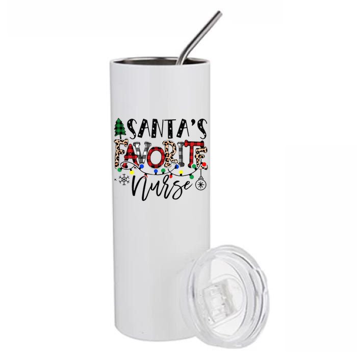 Festive Santa Hat for Nurses Spread Holiday Cheer! Stainless Steel Tumbler