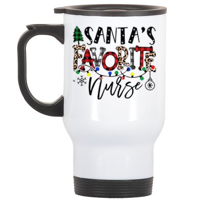 Festive Santa Hat for Nurses Spread Holiday Cheer! Stainless Steel Travel Mug