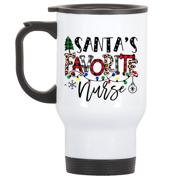 Festive Santa Hat for Nurses Spread Holiday Cheer! Stainless Steel Travel Mug