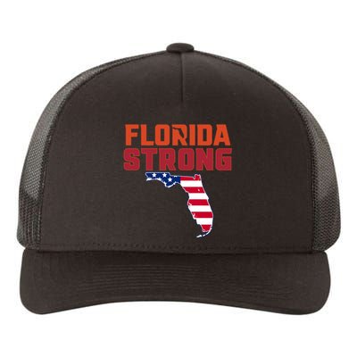 Florida Strong Hurricane Ian Support Florida American Flag Yupoong Adult 5-Panel Trucker Hat