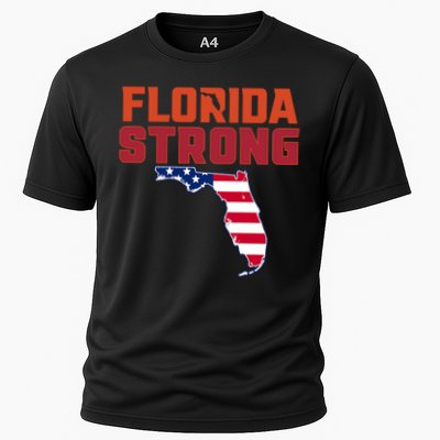 Florida Strong Hurricane Ian Support Florida American Flag Performance Shirt