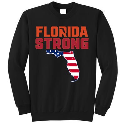 Florida Strong Hurricane Ian Support Florida American Flag Sweatshirt
