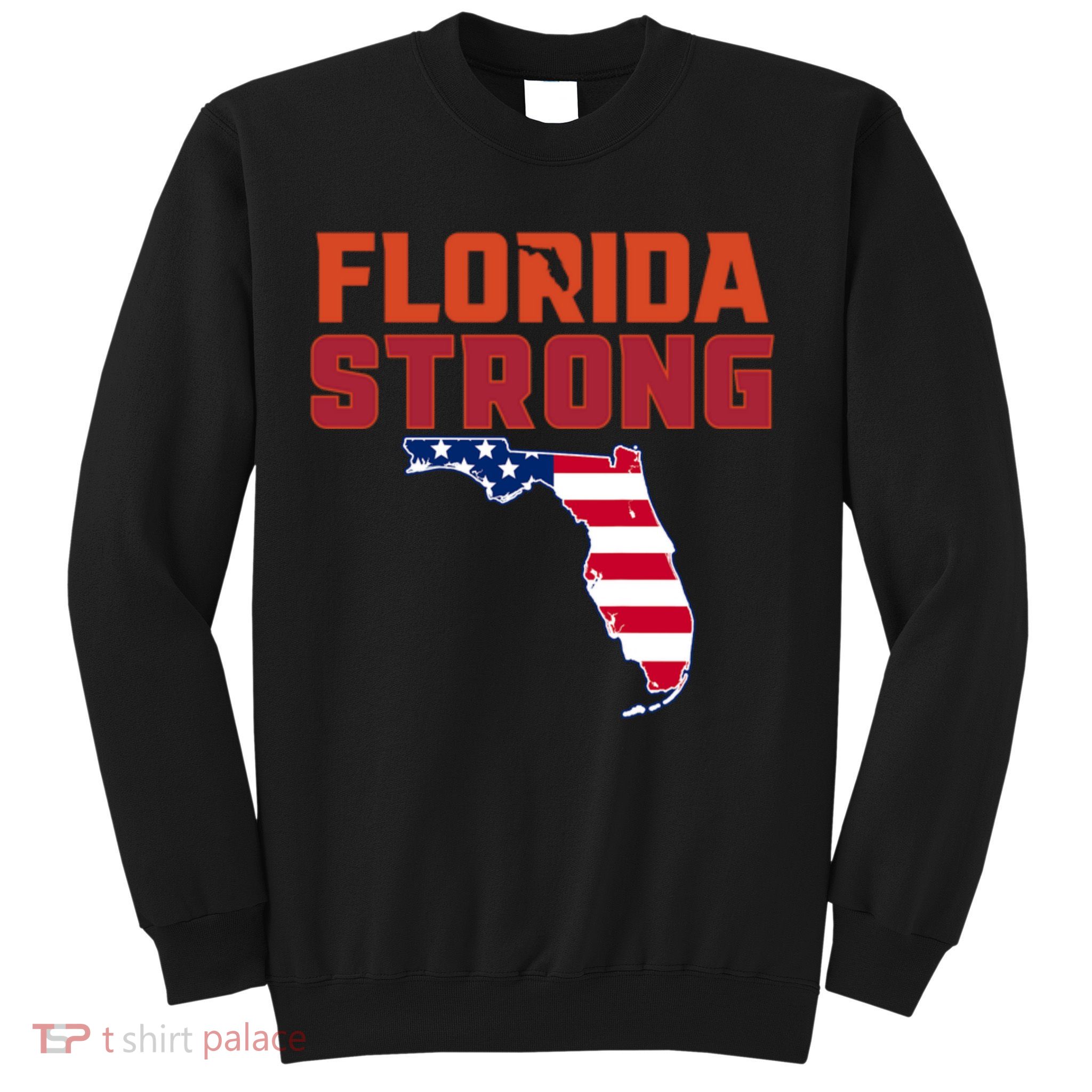 Florida Strong Hurricane Ian Support Florida American Flag Sweatshirt