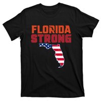 Florida Strong Hurricane Ian Support Florida American Flag T-Shirt