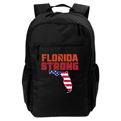 Florida Strong Hurricane Ian Support Florida American Flag Daily Commute Backpack