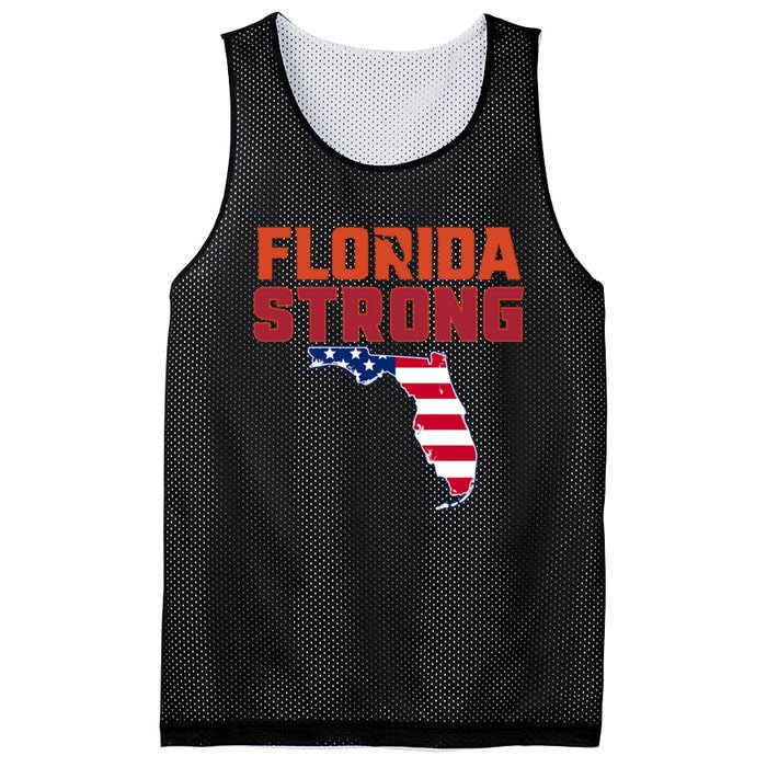 Florida Strong Hurricane Ian Support Florida American Flag Mesh Reversible Basketball Jersey Tank