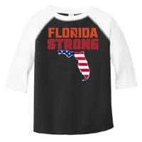 Florida Strong Hurricane Ian Support Florida American Flag Toddler Fine Jersey T-Shirt