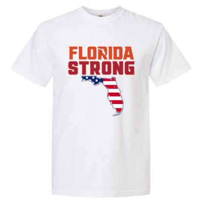 Florida Strong Hurricane Ian Support Florida American Flag Garment-Dyed Heavyweight T-Shirt