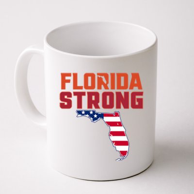 Florida Strong Hurricane Ian Support Florida American Flag Coffee Mug