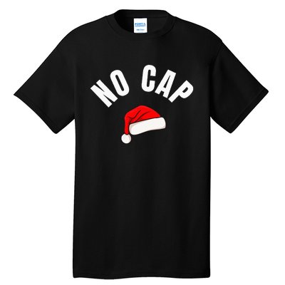 Funny Santa Hat Funny Christmas Gen Z Slang Tall T-Shirt