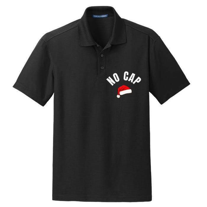 Funny Santa Hat Funny Christmas Gen Z Slang Dry Zone Grid Polo