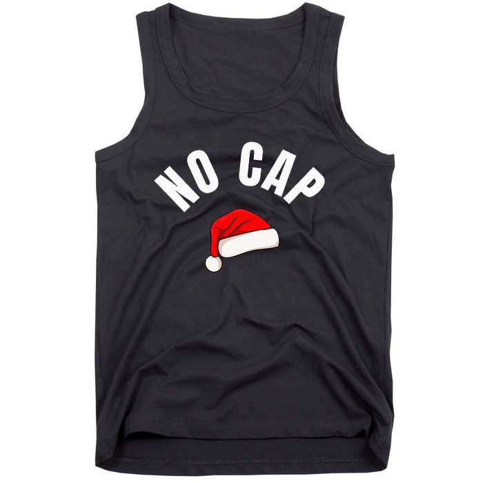 Funny Santa Hat Funny Christmas Gen Z Slang Tank Top