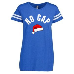 Funny Santa Hat Funny Christmas Gen Z Slang Enza Ladies Jersey Football T-Shirt