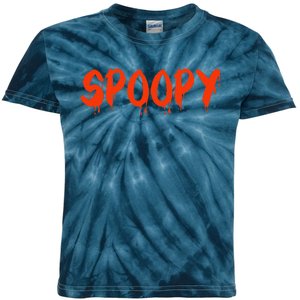 Funny Spoopy Halloween Meme Spooky Internet Slang Kids Tie-Dye T-Shirt