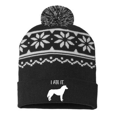 Funny Siberian Husky Dog Dad Mom Owner Lover USA-Made Snowflake Beanie